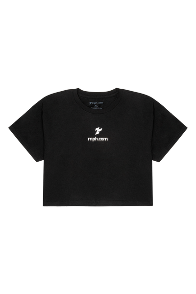 MPH Women's Crop Tee -  Black