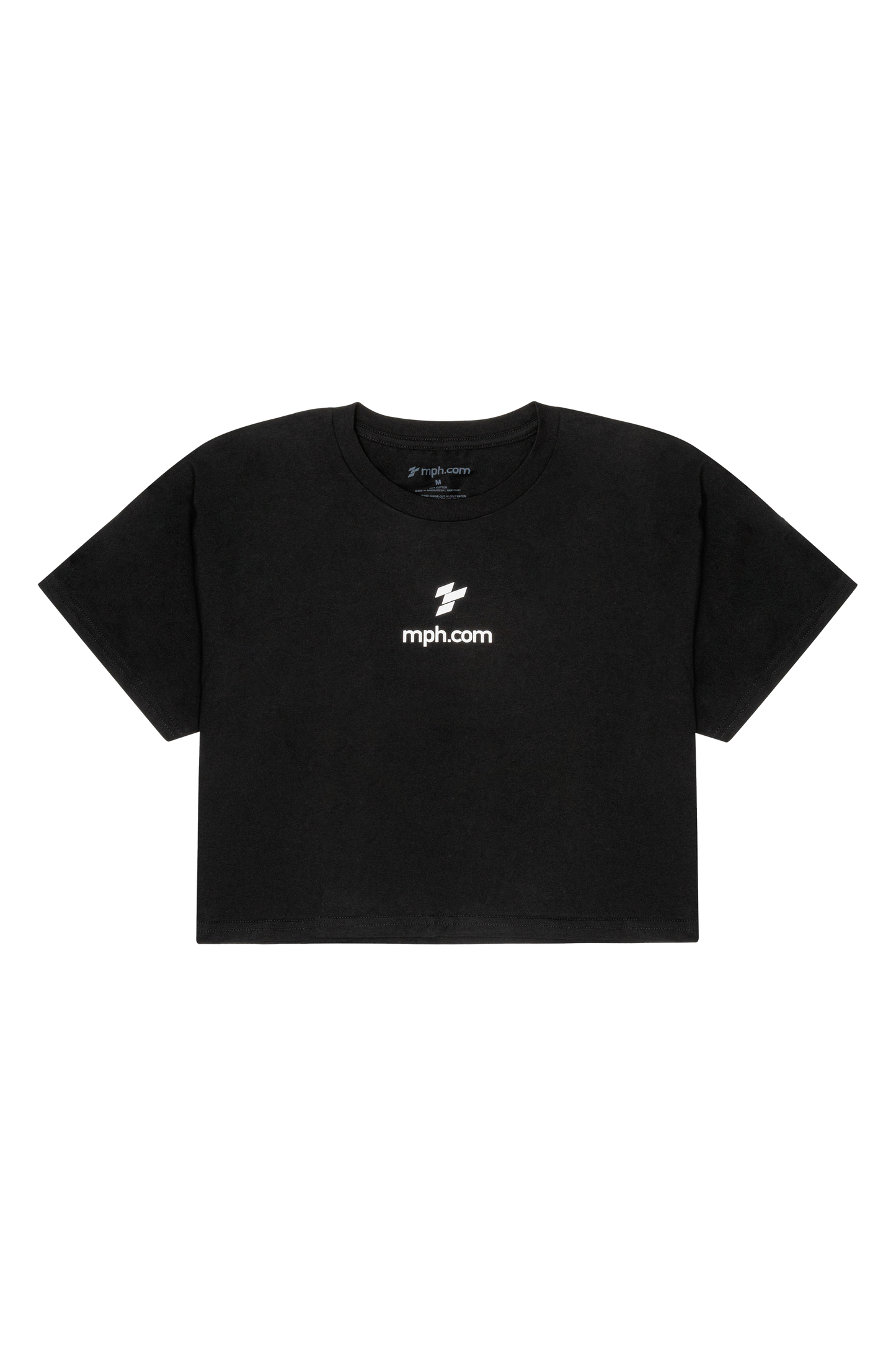 MPH Women's Crop Tee -  Black