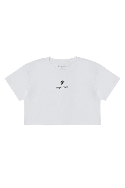 MPH Women's Crop Tee -  White